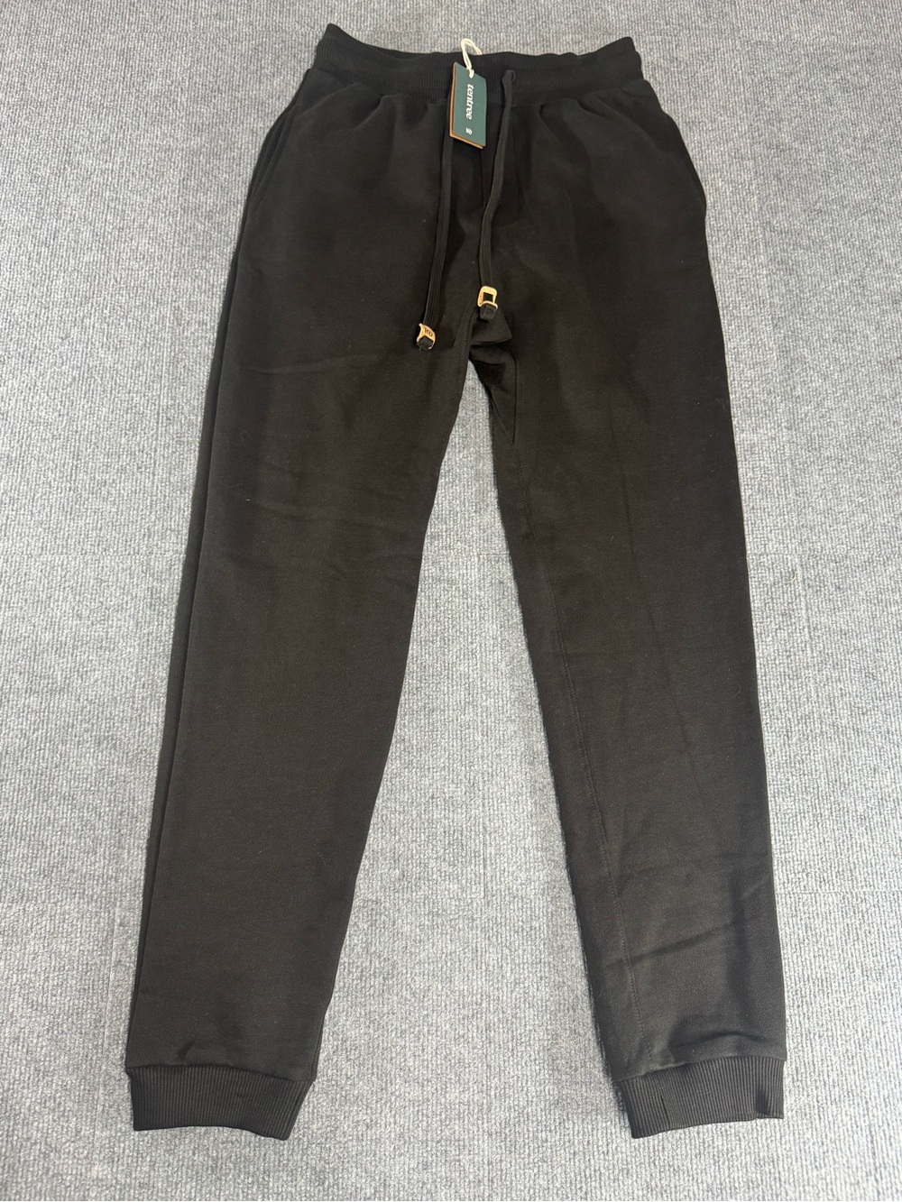 NWT tentree Atlas Sweatpants S Meteorite Black Gorpcore Quiet Luxury Eco Luxe